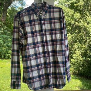 J. Crew Summer Plaid Shirt Large.